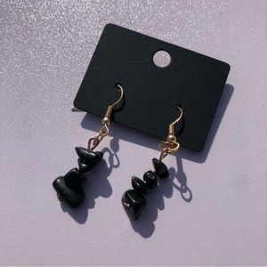 Hypersthene hanging earrings
